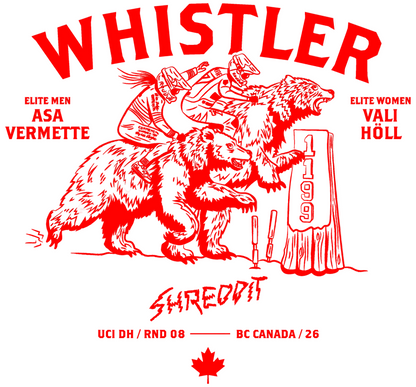 SHREDDIT TEE - WHISTLER EDITION - BLACK