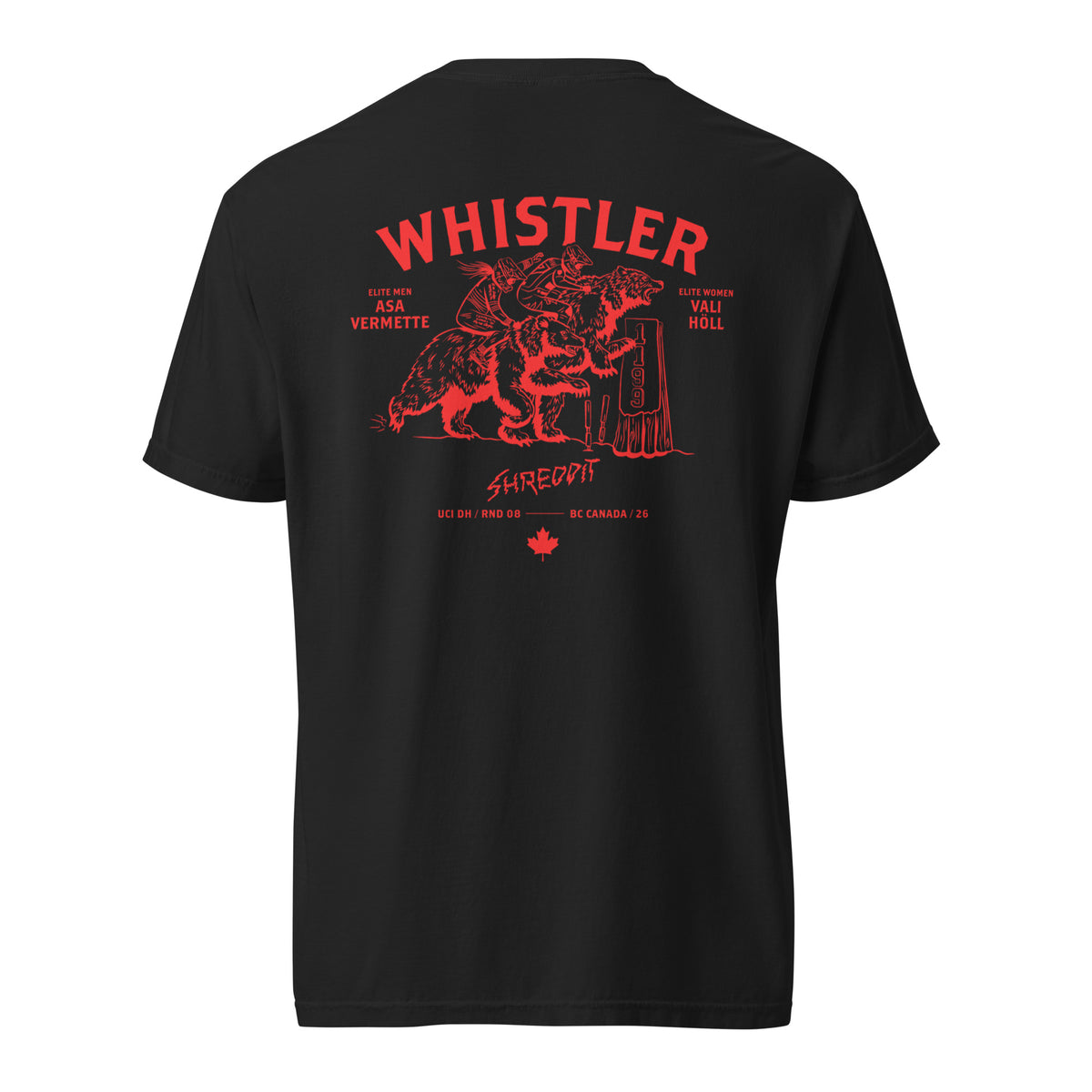 SHREDDIT TEE - WHISTLER EDITION - BLACK